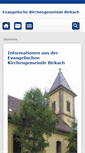 Mobile Screenshot of ev-kirche-birkach.de