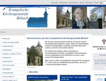 Tablet Screenshot of ev-kirche-birkach.de